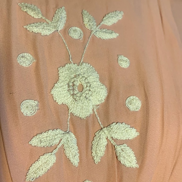 NWT By Timo Anthropologie Blush Pink Embroidered Dress.  Sz S - Picture 5 of 5